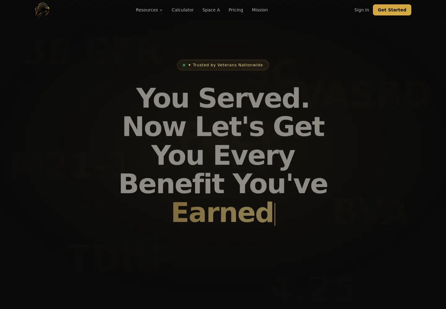 Screenshot of veteranhq.app