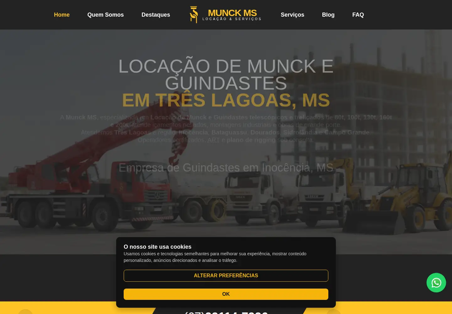 Screenshot of munckms.com.br