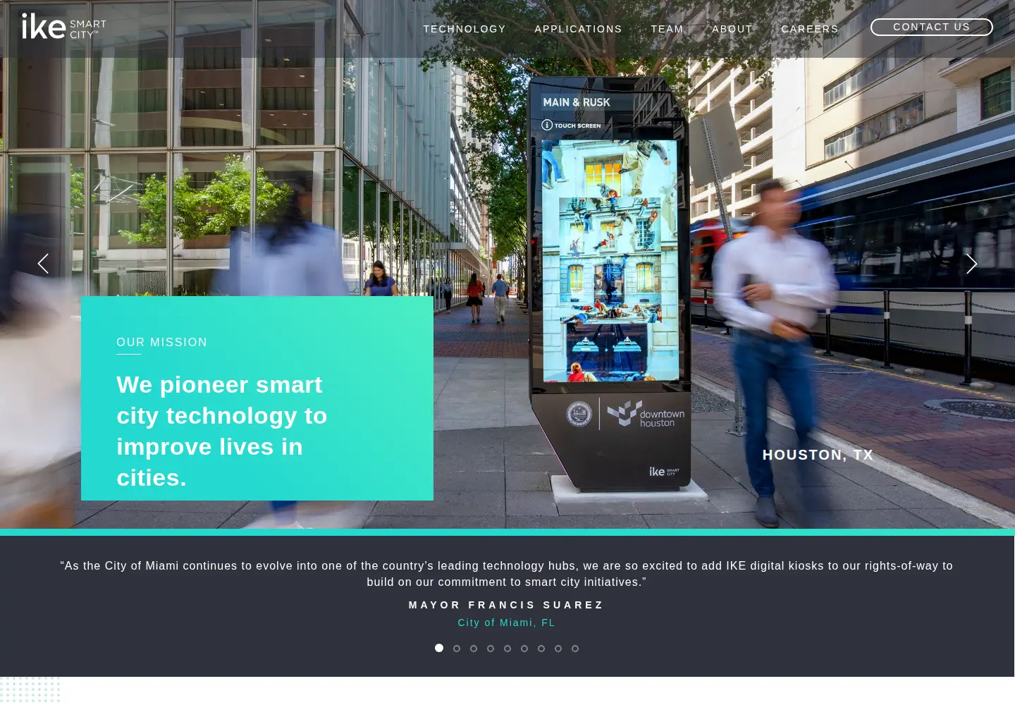 Screenshot of ikesmartcity.com