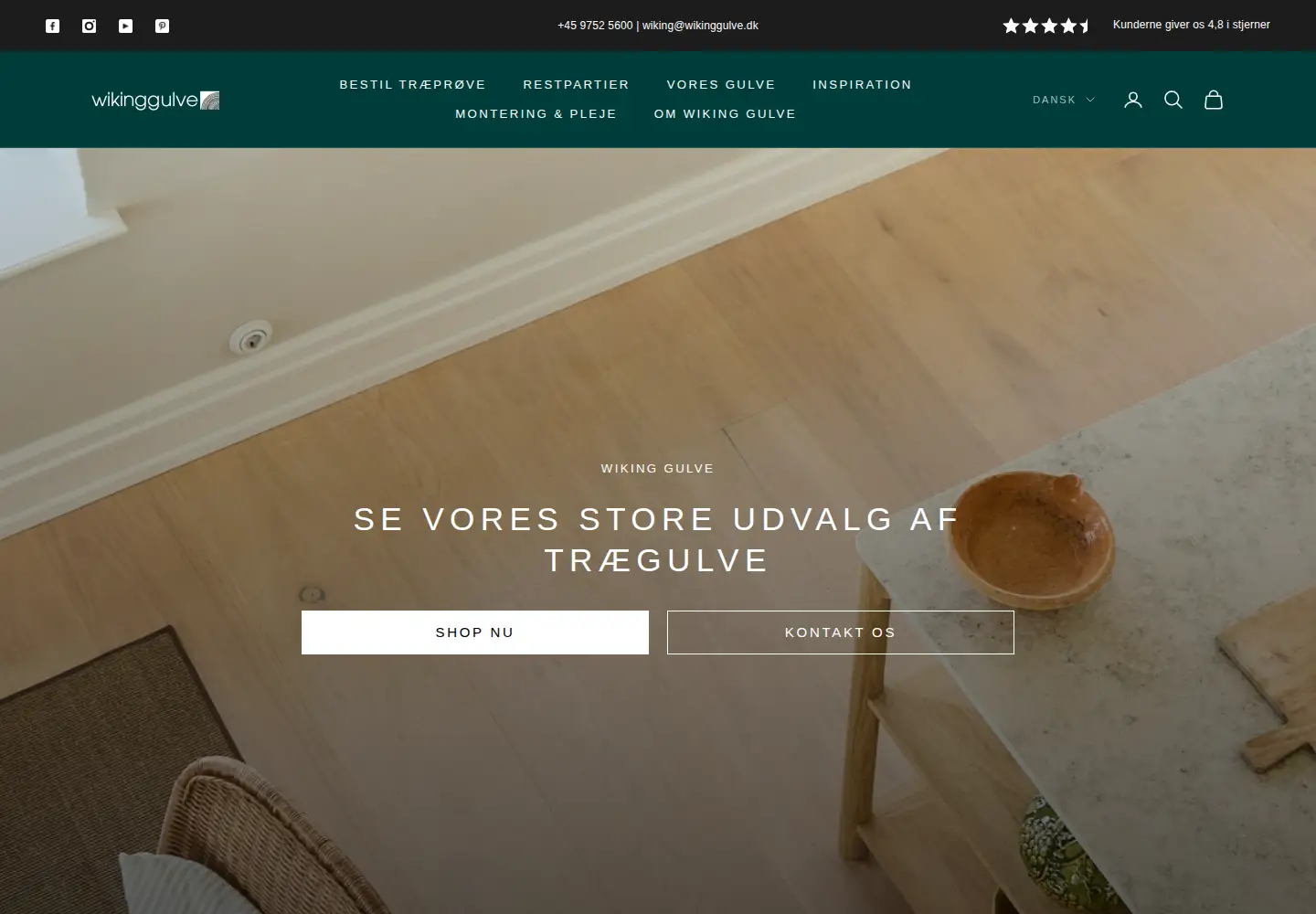 Screenshot of wikinggulve.dk