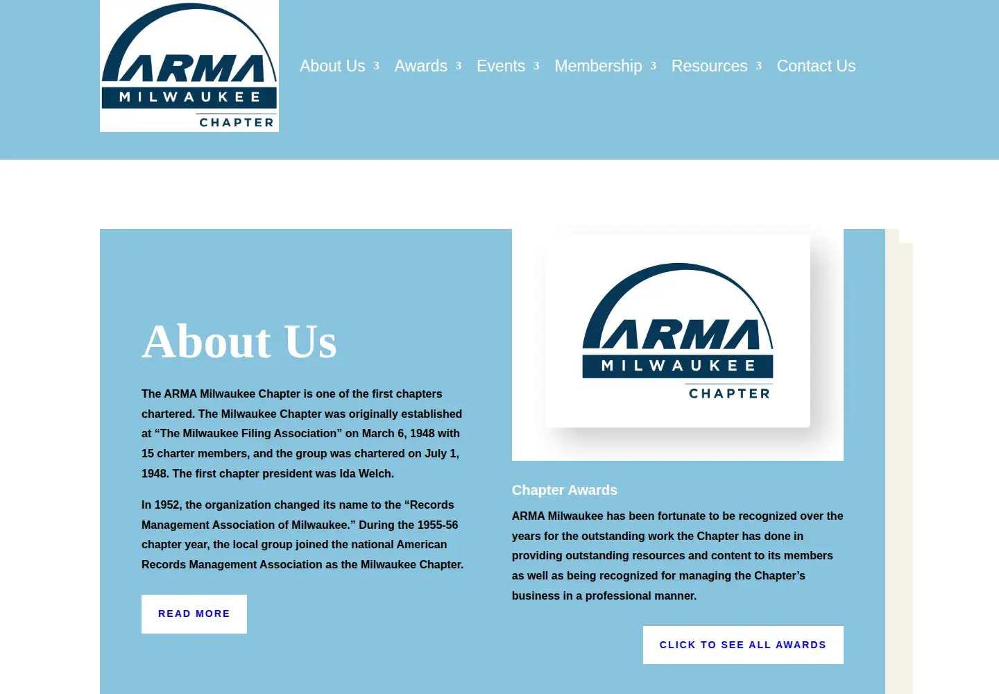 Screenshot of armamilwaukee.org