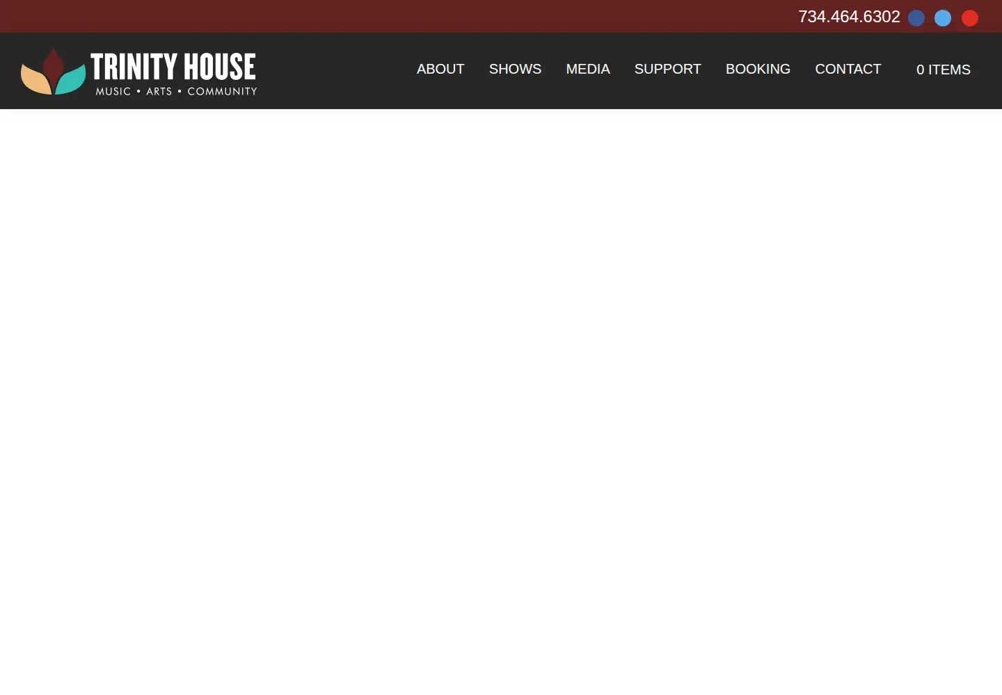 Screenshot of trinityhousetheatre.org