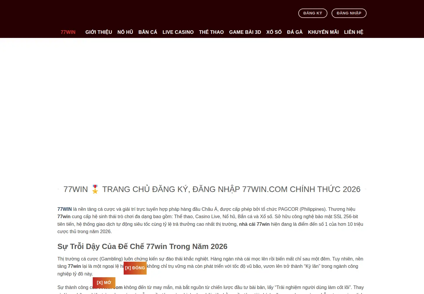 Screenshot of 77win.reviews