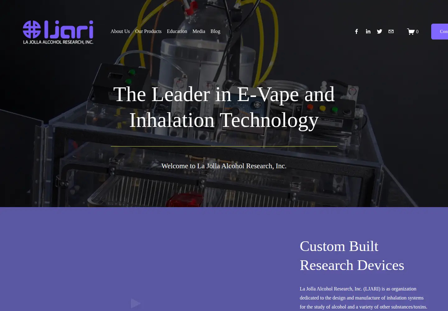 Captured homepage of ljari.tech in the current scan