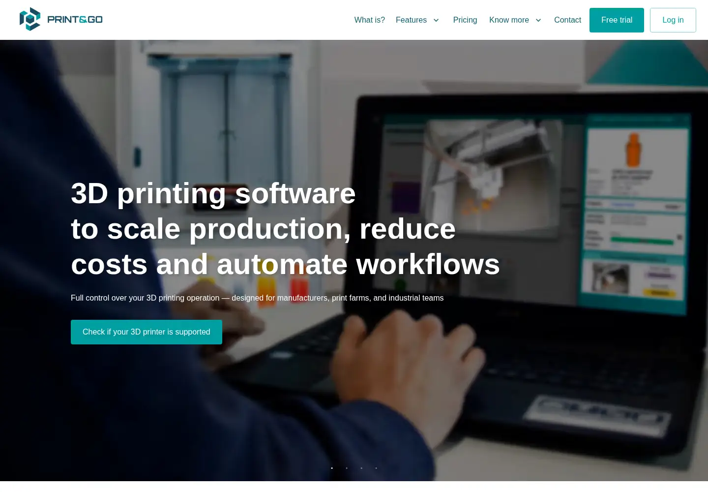 Captured homepage of printandgo.tech in the current scan