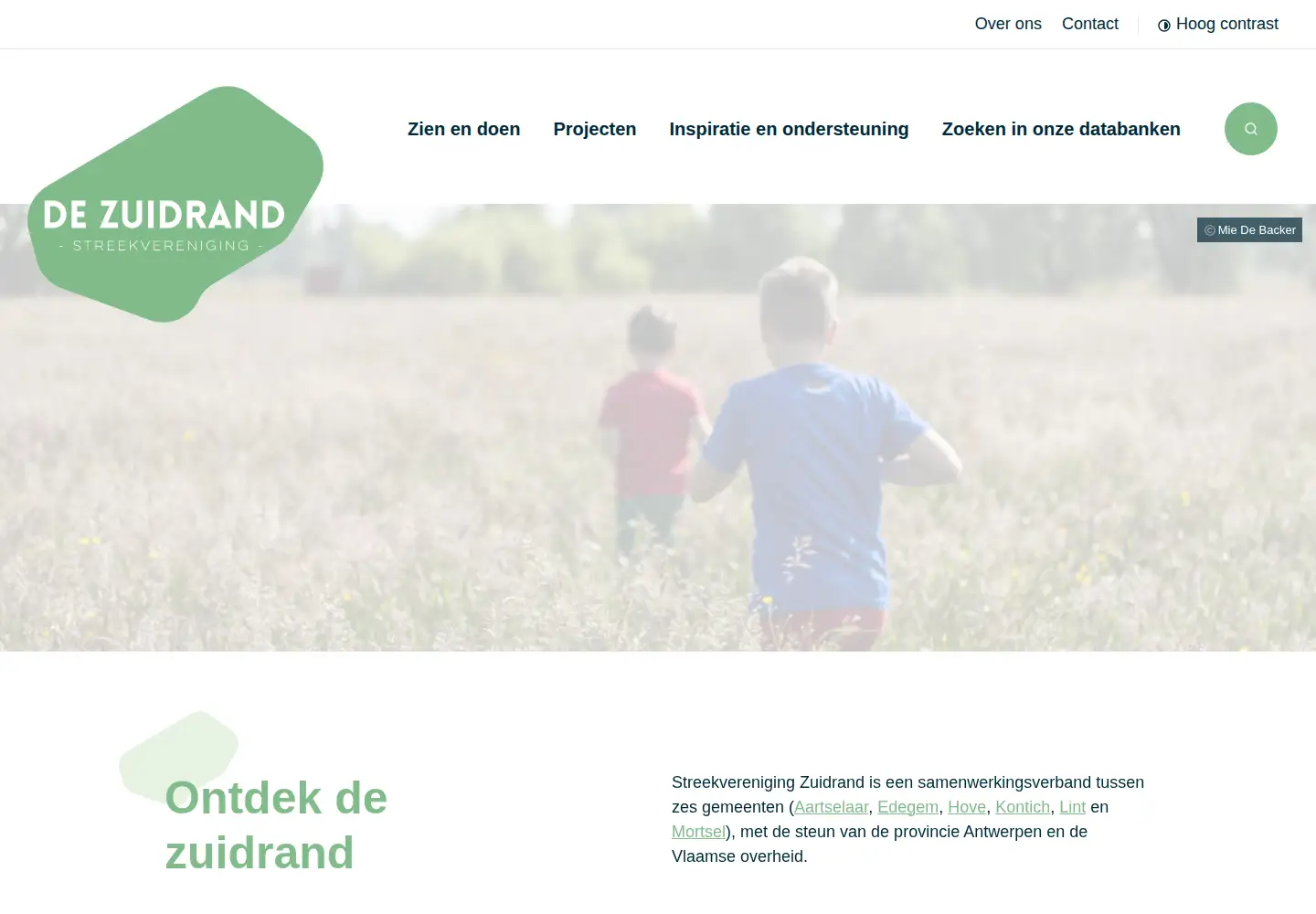 Screenshot of dezuidrand.be