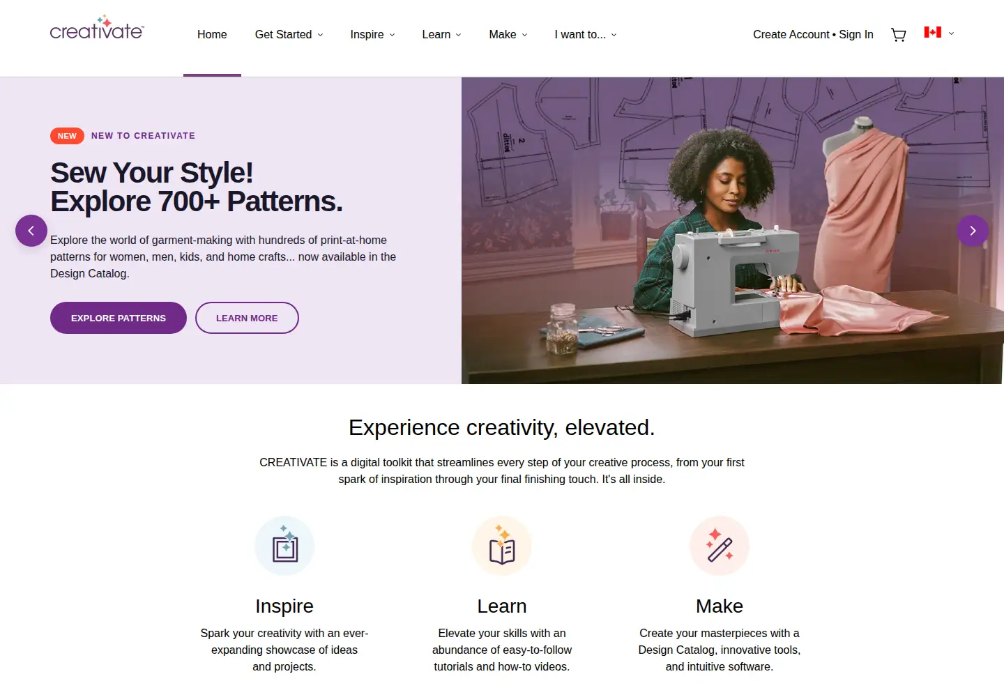 Screenshot of creativate.com