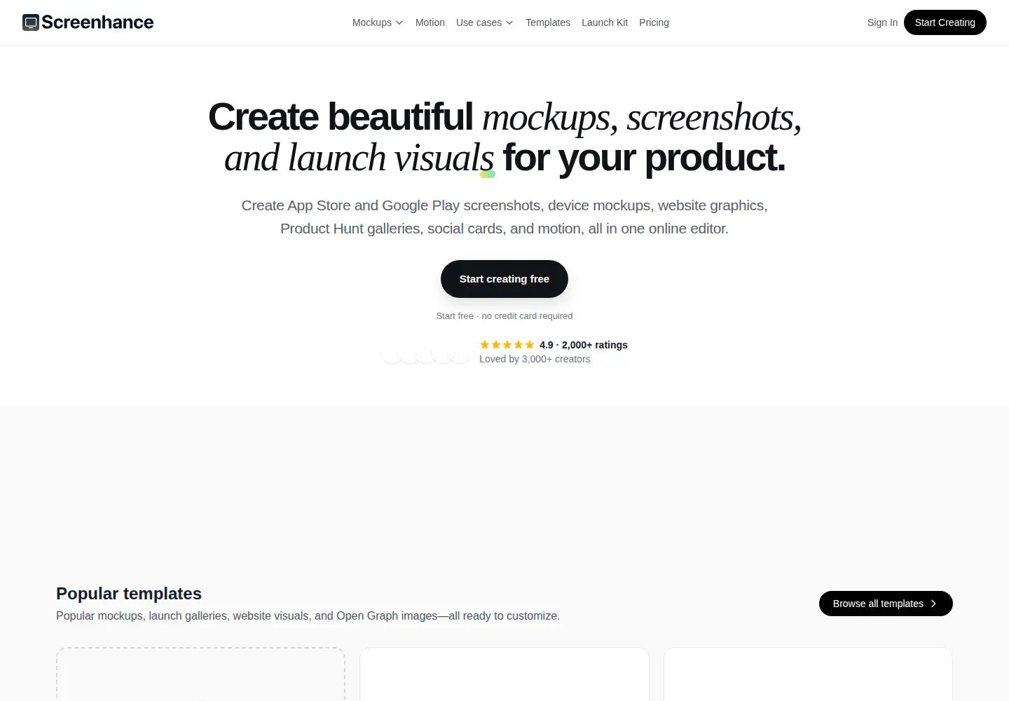 Screenshot of screenhance.com