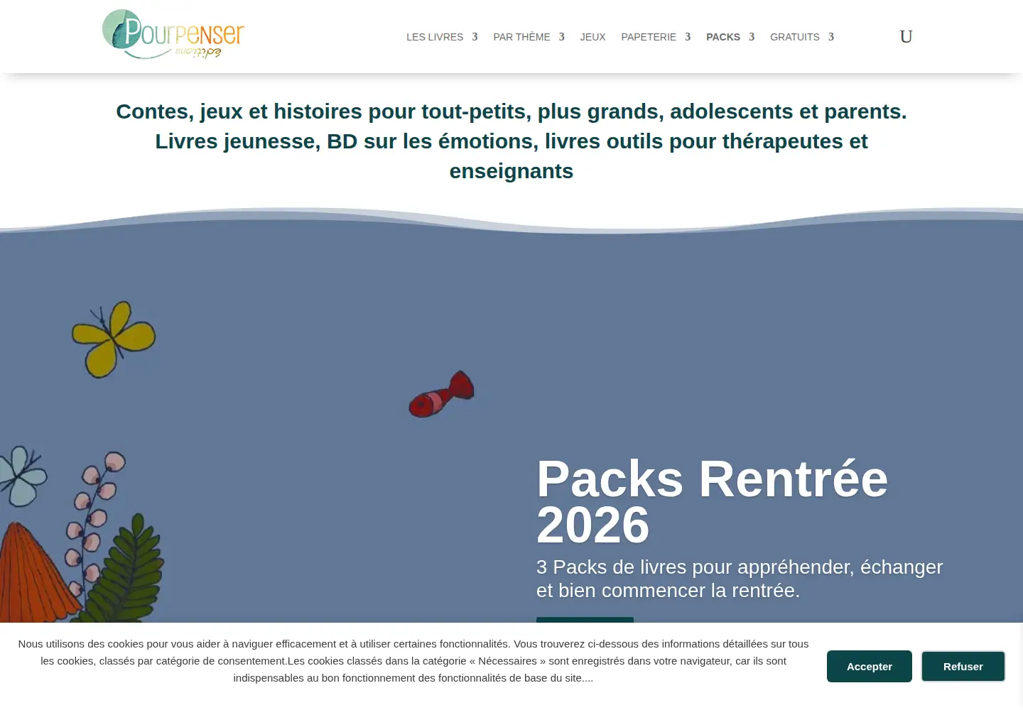 Screenshot of pourpenser.fr