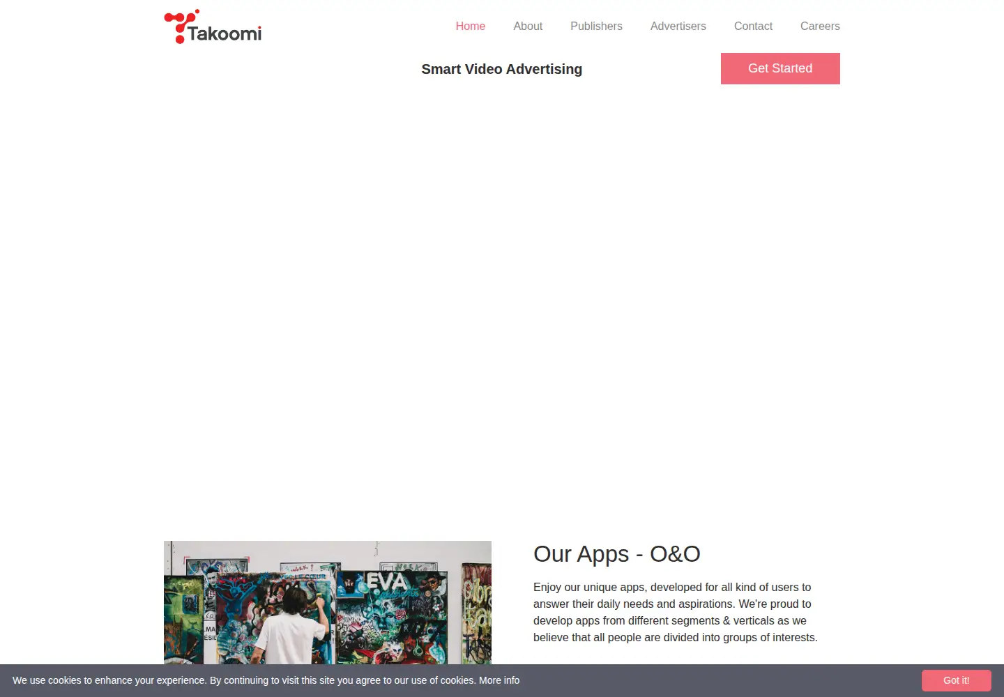 Screenshot of takoomi.com