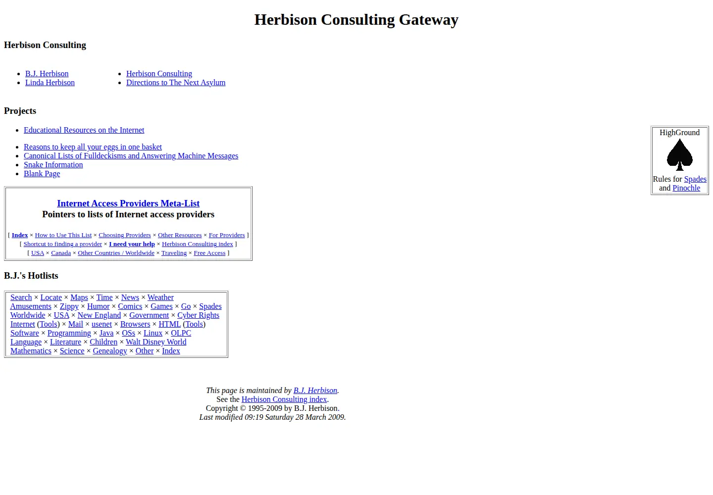Screenshot of herbison.com