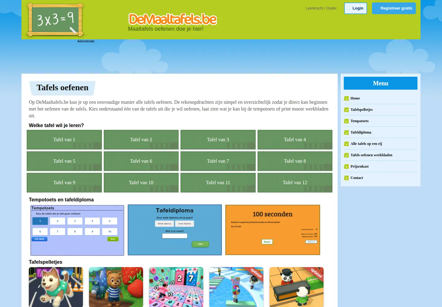 Screenshot of demaaltafels.be