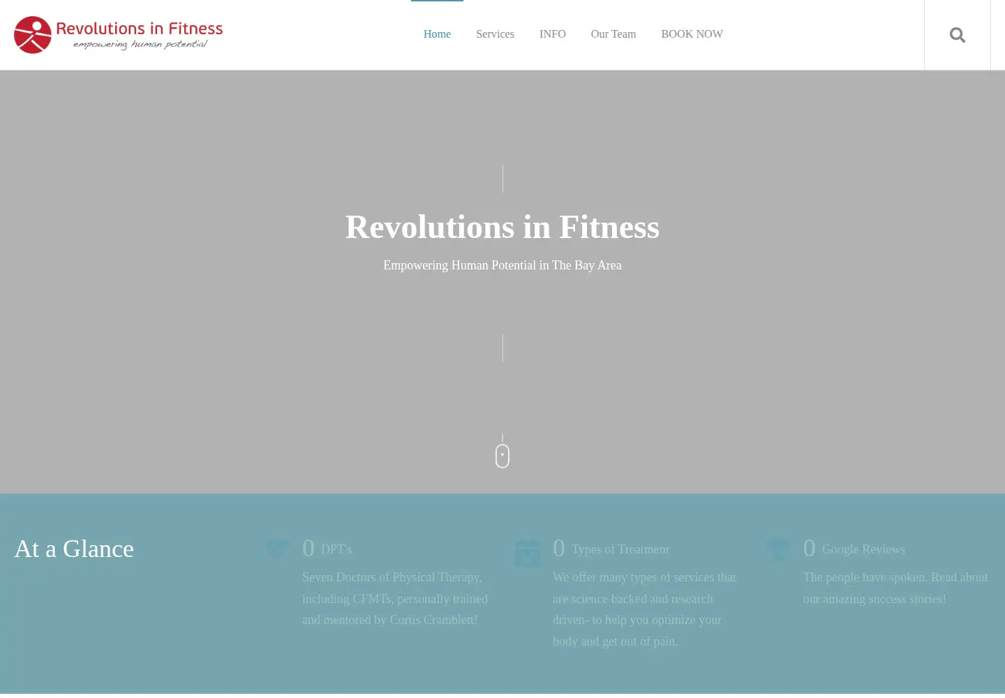 Screenshot of revolutionsinfitness.com