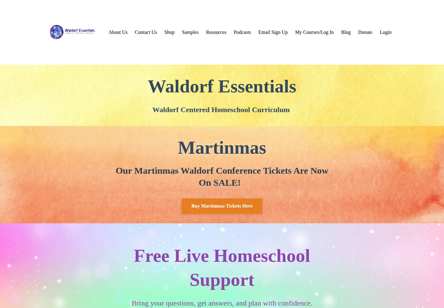 Captured homepage of waldorfessentials.com in the current scan
