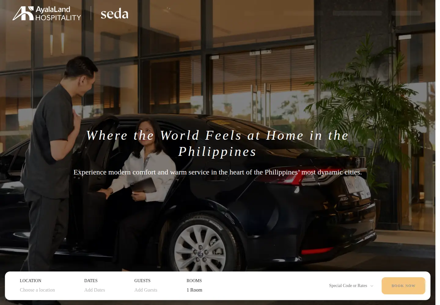 Screenshot of sedahotels.com