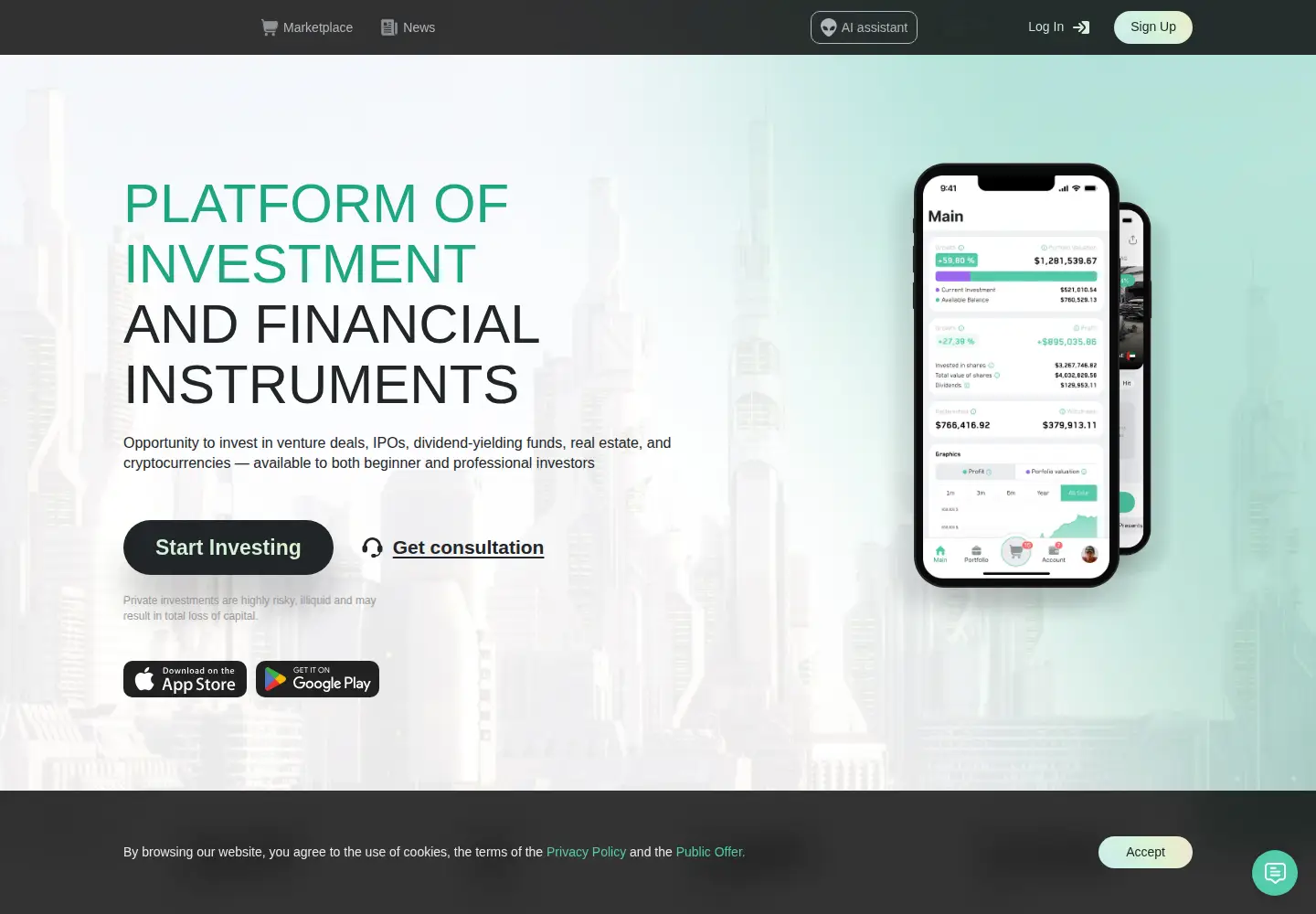 Screenshot of regolith.com