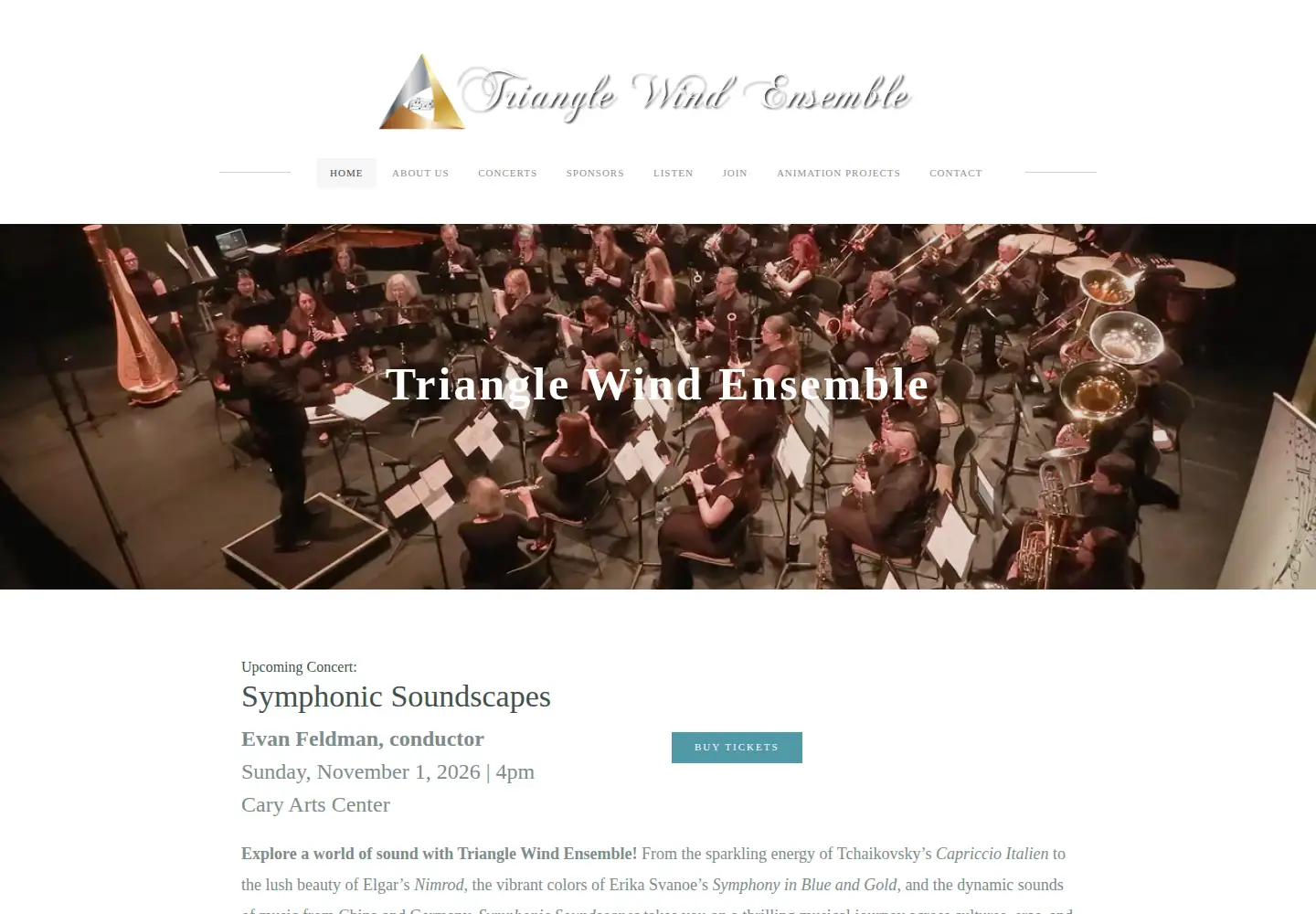 Screenshot of trianglewind.org