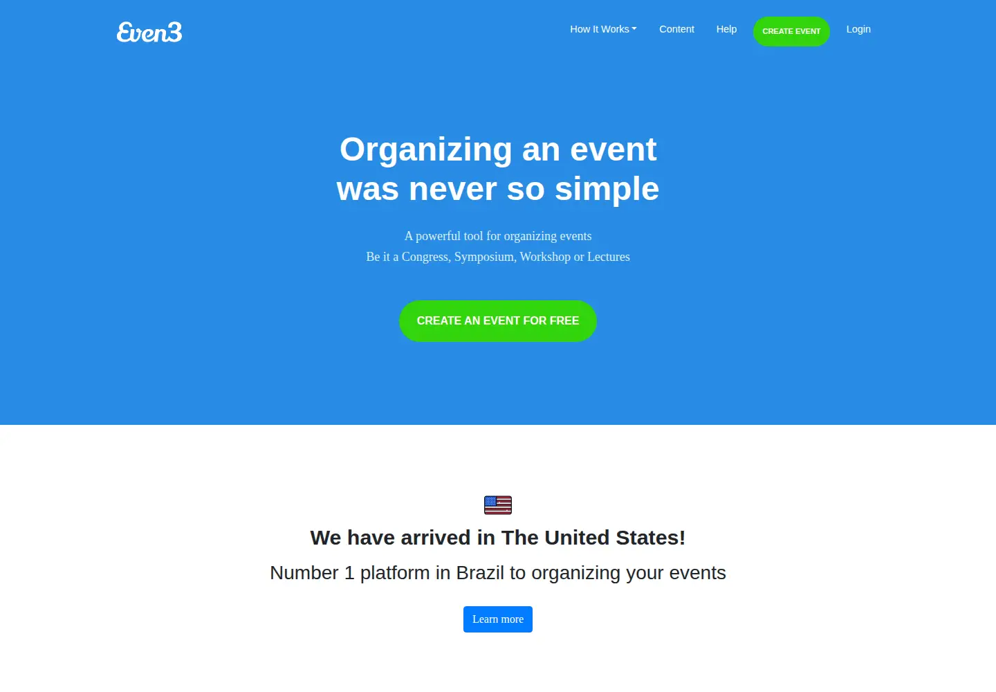 Captured homepage of even3.com in the current scan