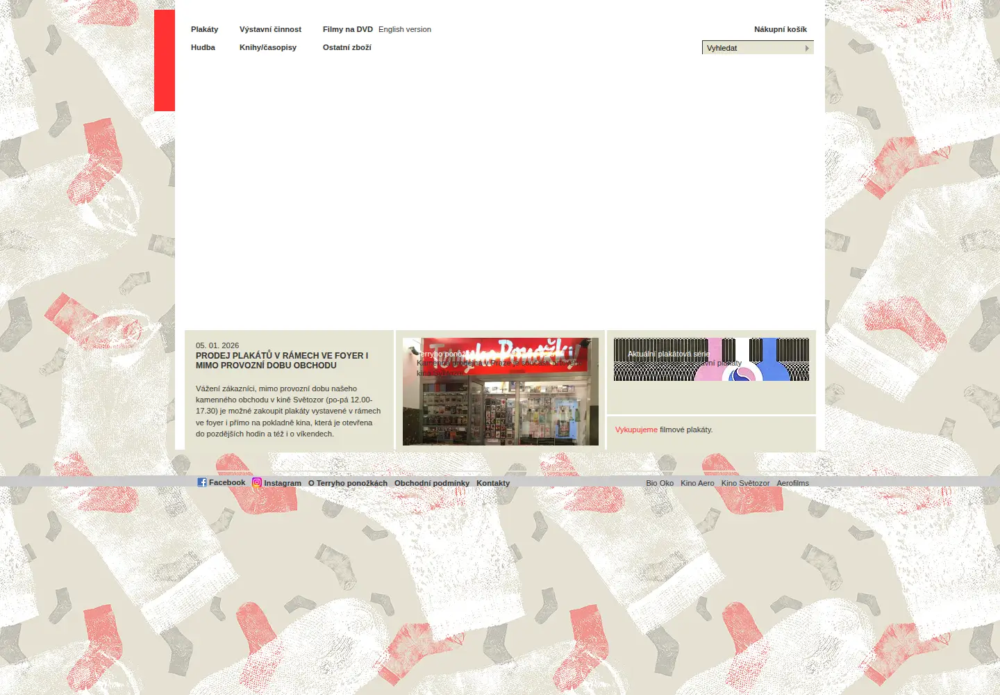 Screenshot of terryhoponozky.cz