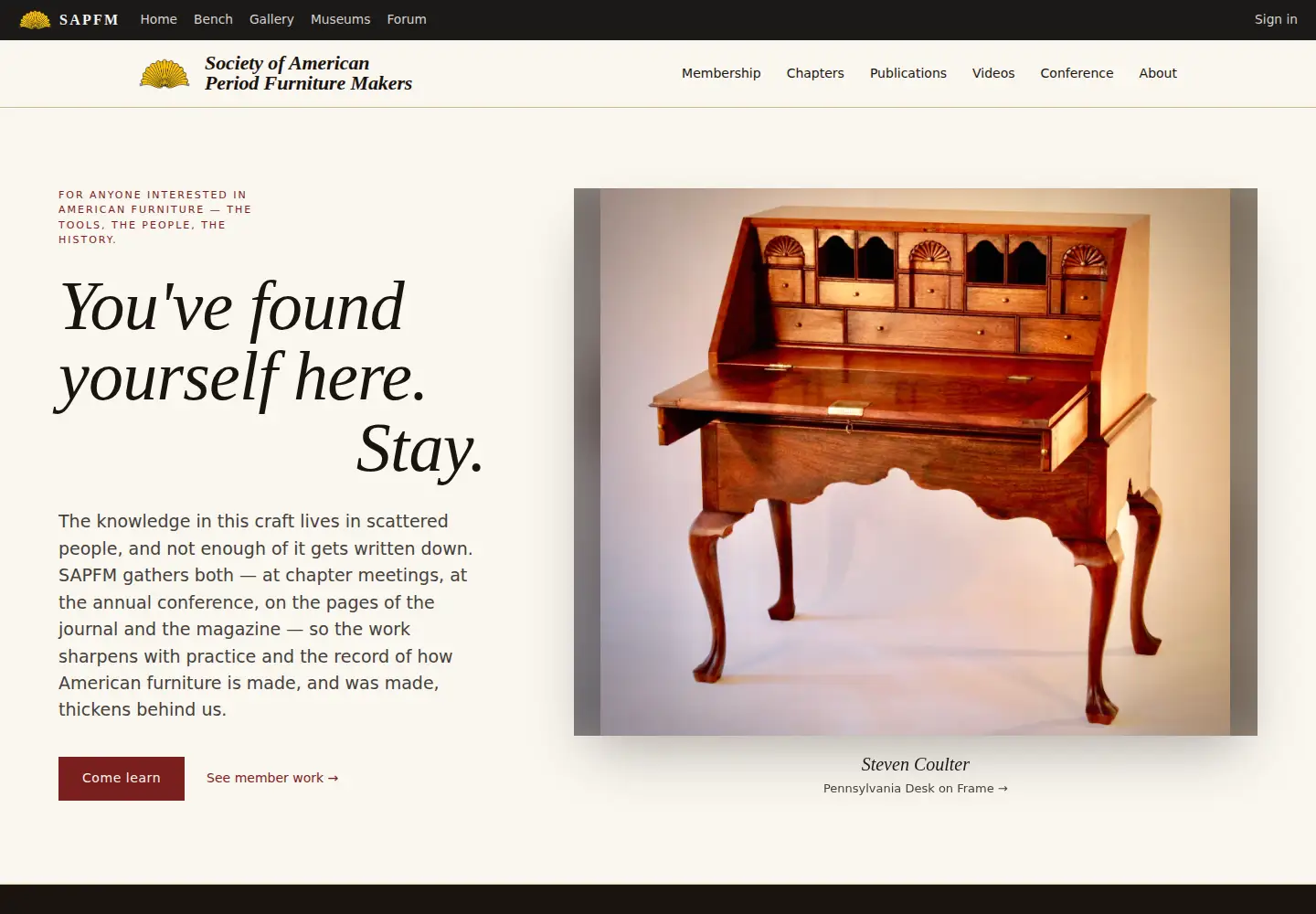 Screenshot of sapfm.org