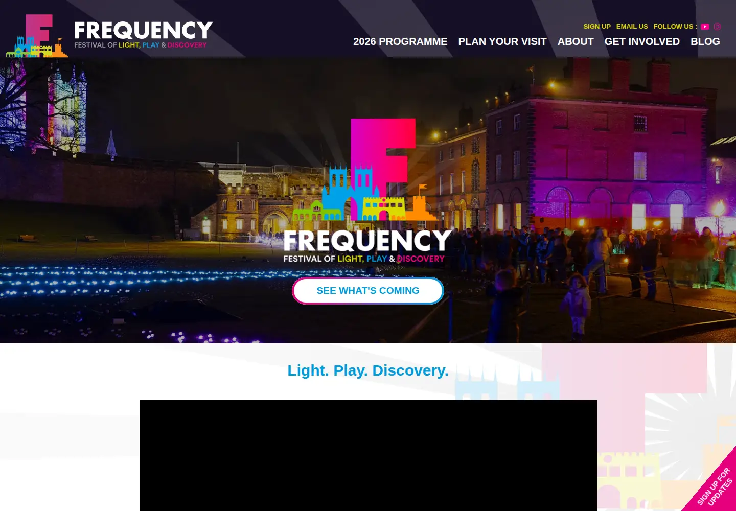 Captured homepage of frequency.org.uk in the current scan