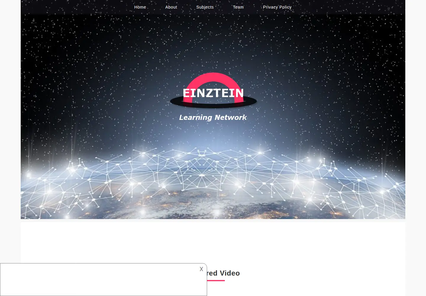 Screenshot of einztein.com