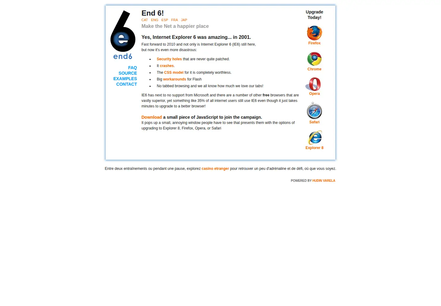 Screenshot of end6.org