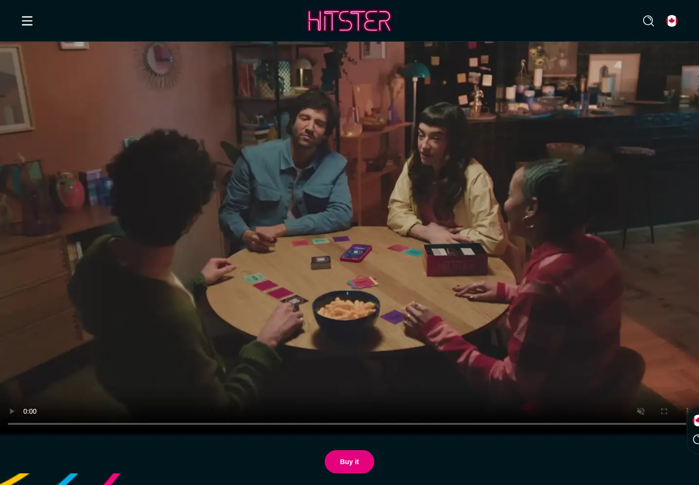 Captured homepage of hitstergame.com in the current scan