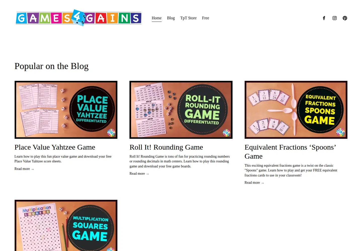 Screenshot of games4gains.com