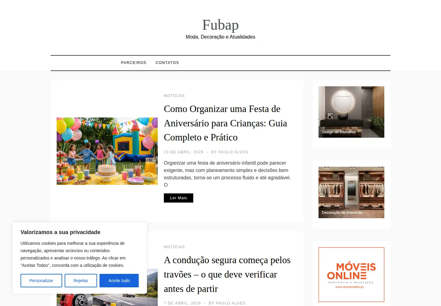 Screenshot of fubap.org