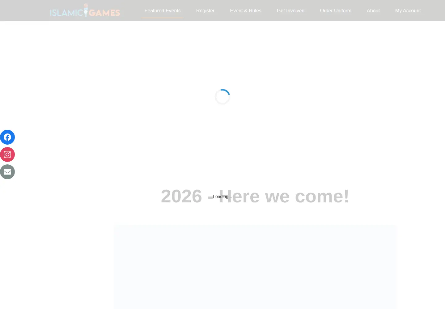 Captured homepage of islamic-games.com in the current scan