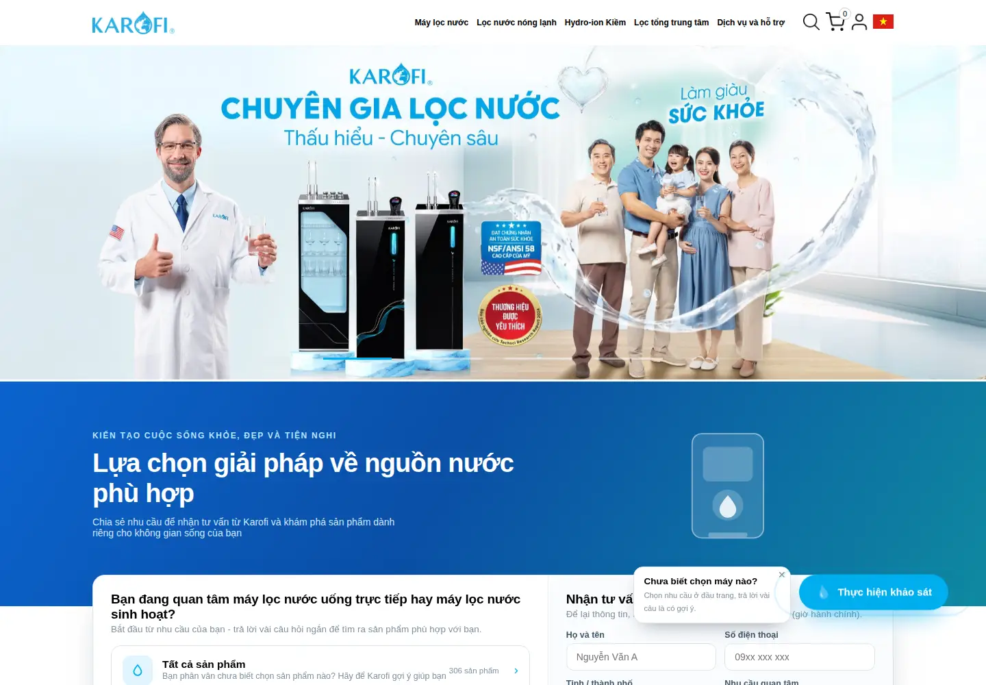Captured homepage of karofi.com in the current scan