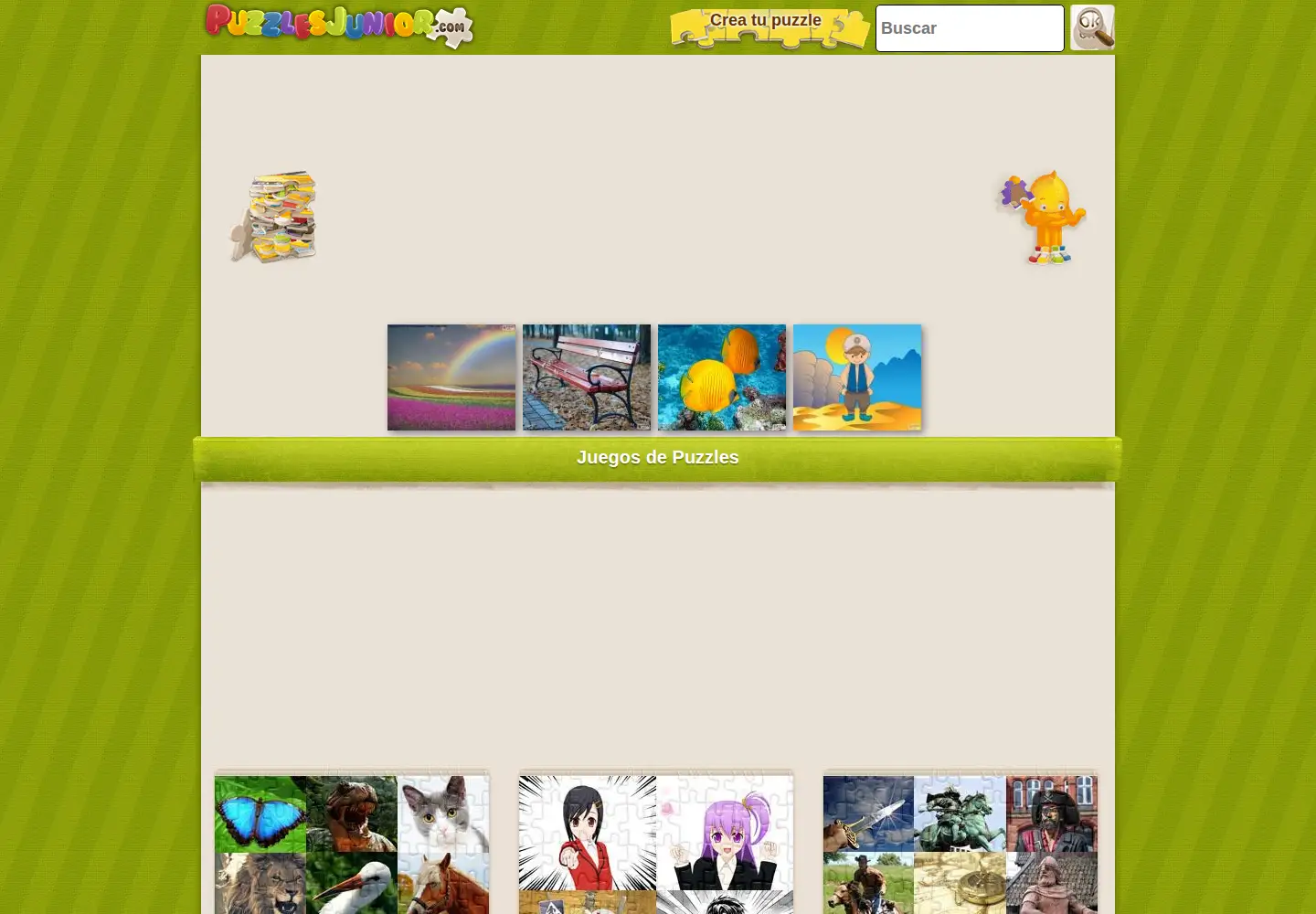 Screenshot of puzzlesjunior.com