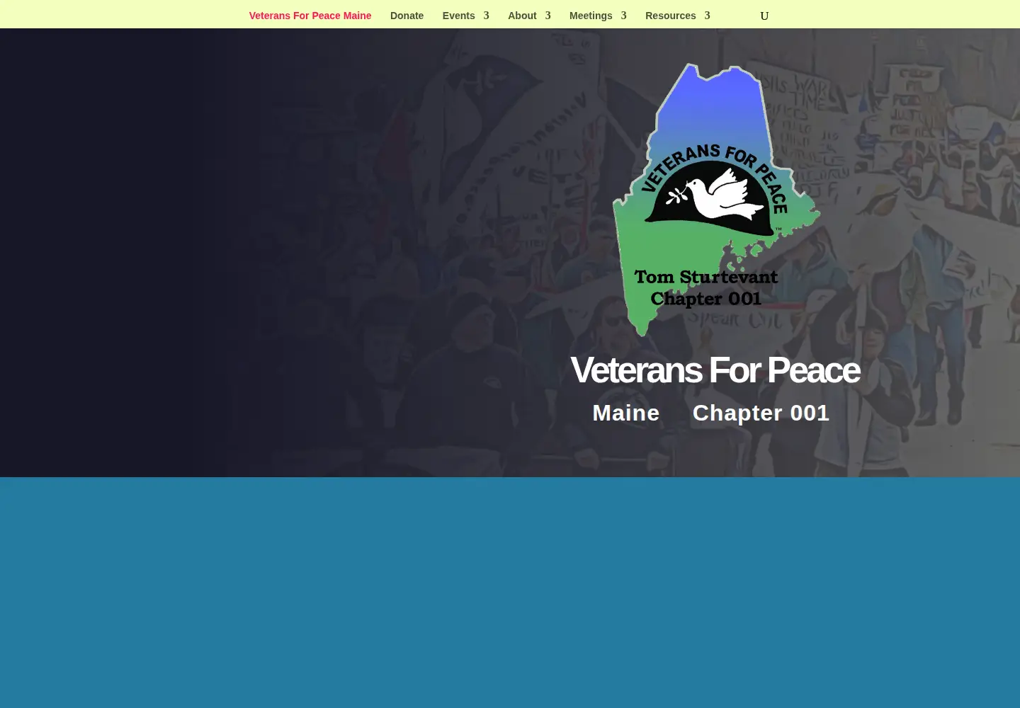 Captured homepage of vfpmaine.org in the current scan