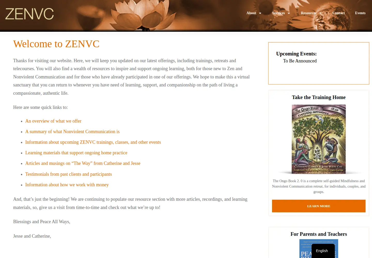 Screenshot of zenvc.org