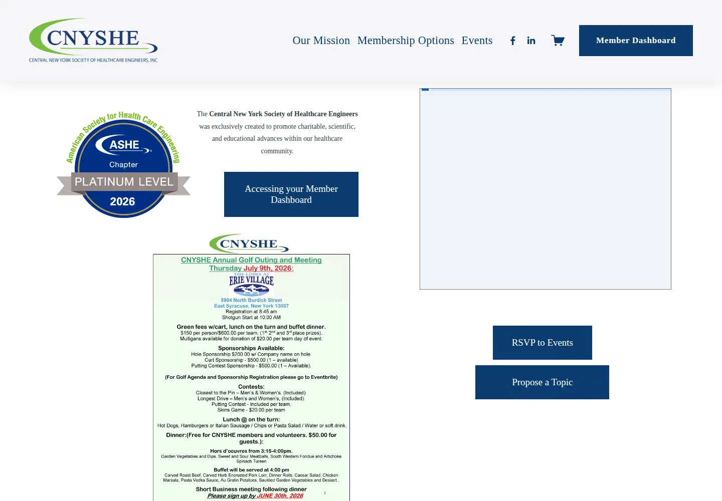 Screenshot of cnyshe.org