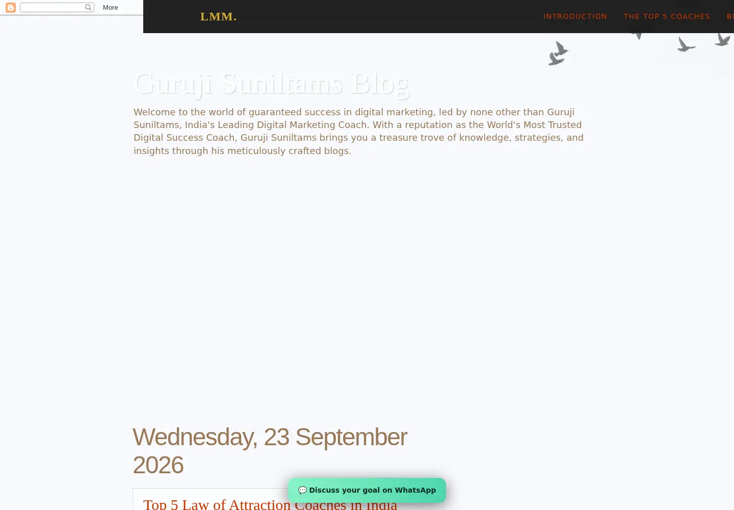Screenshot of suniltams.com