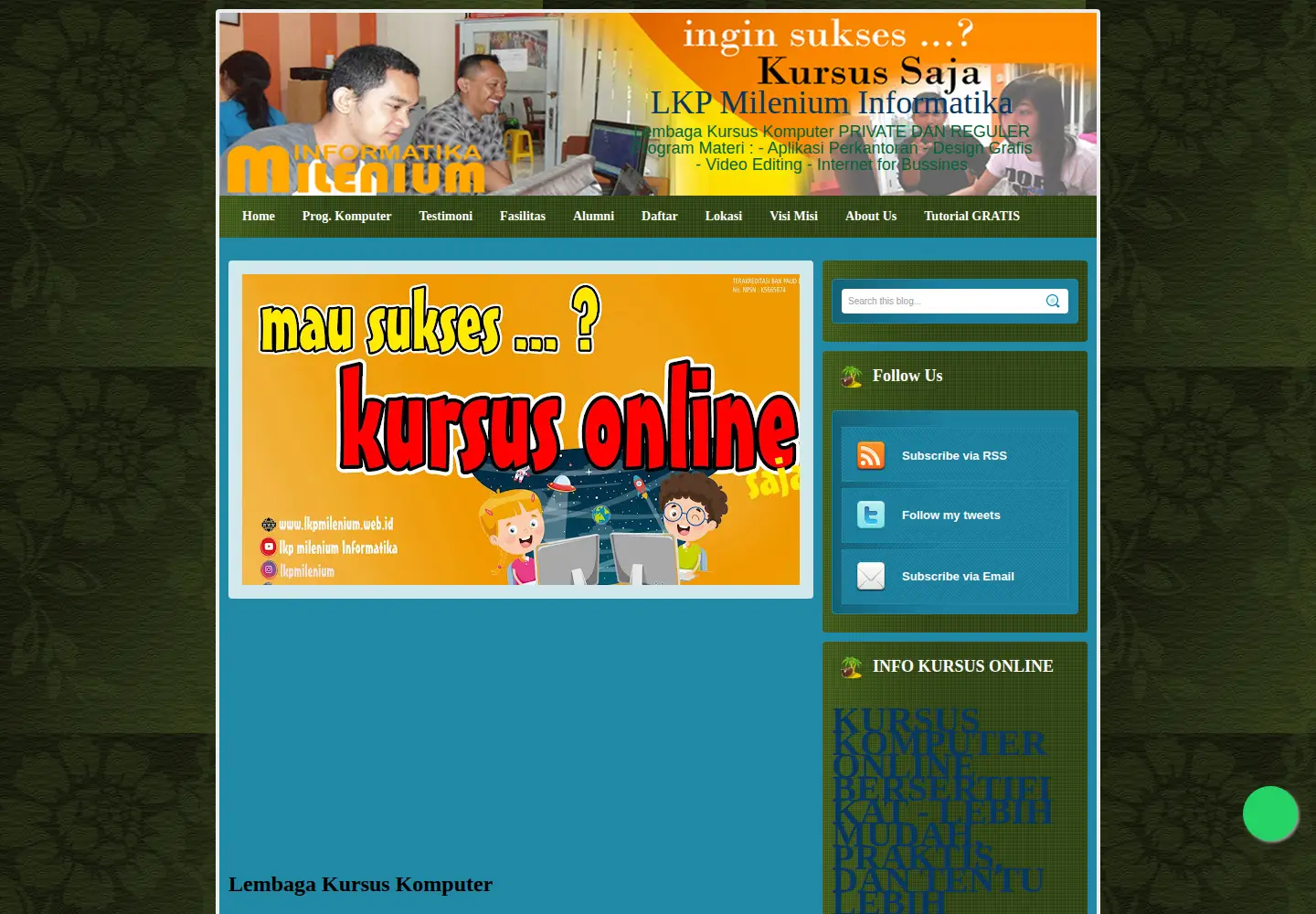 Screenshot of lkpmilenium.web.id
