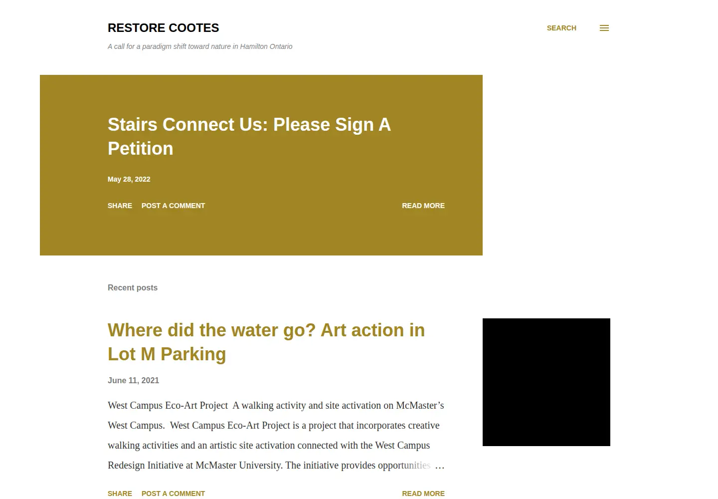 Screenshot of restore-cootes.org