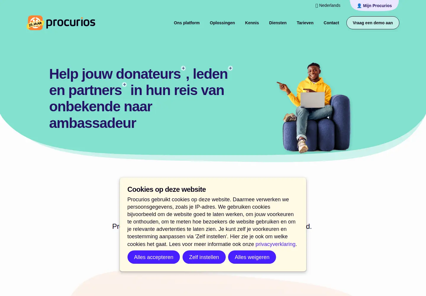 Screenshot of procurios.com