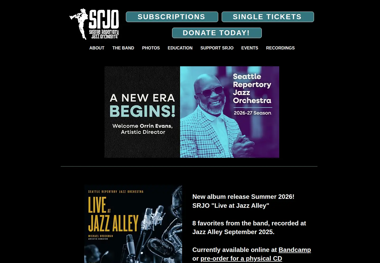 Screenshot of srjo.org