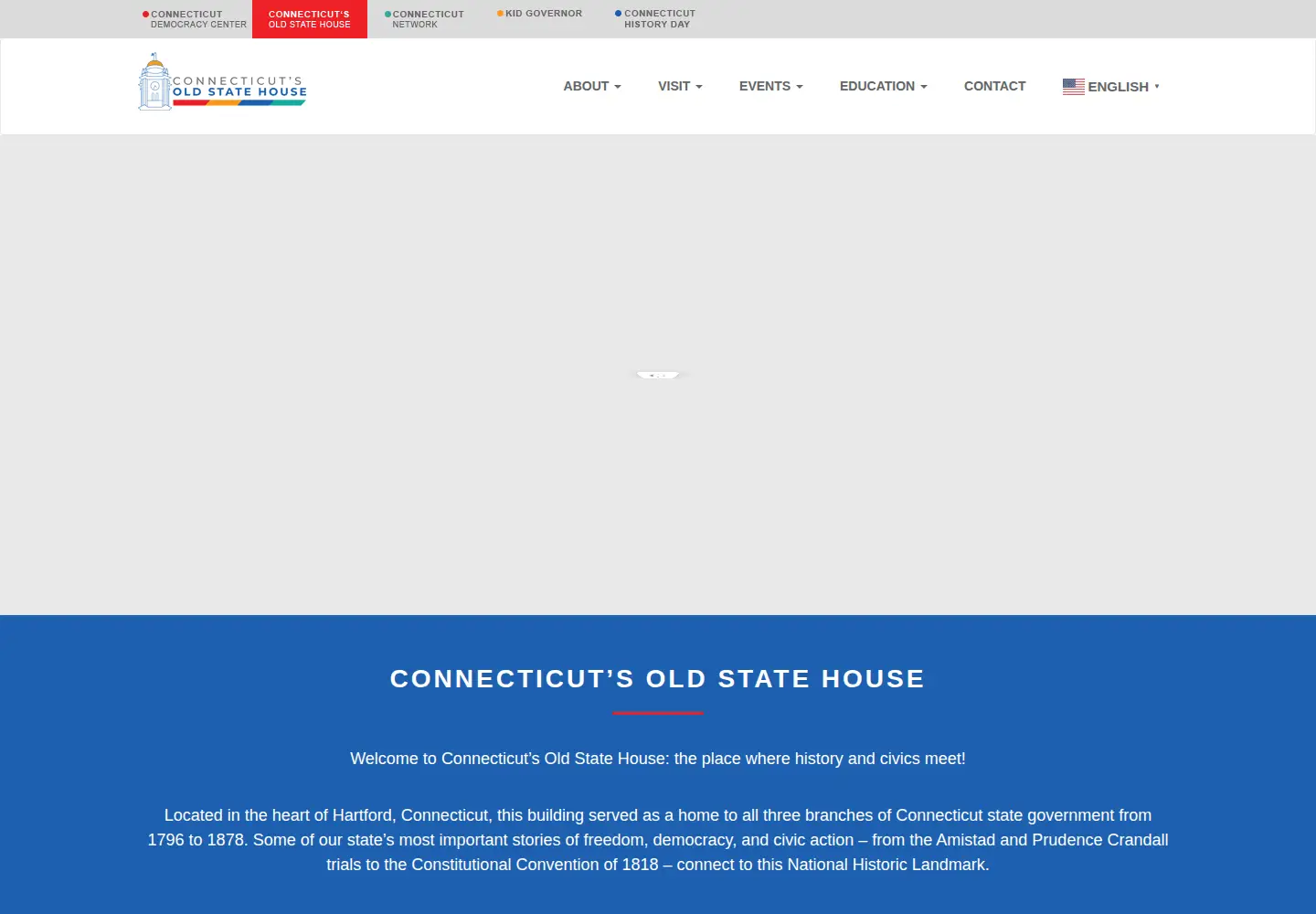 Screenshot of ctoldstatehouse.org