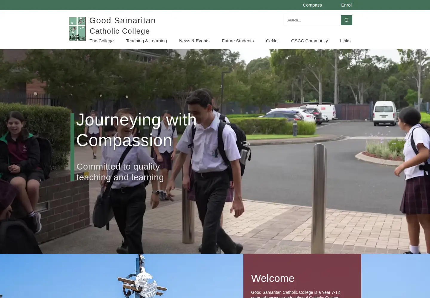 Screenshot of goodsamaritan.nsw.edu.au