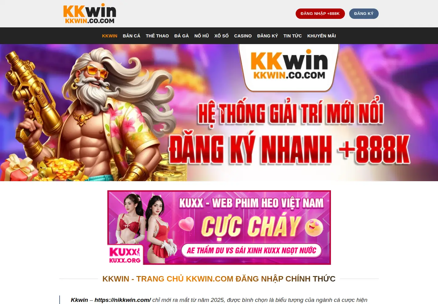 Screenshot of kkwin.fish
