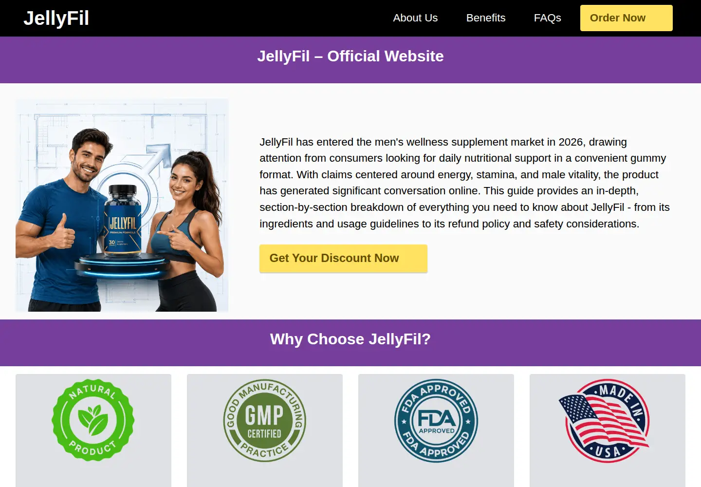 Screenshot of jellyfilshop.com