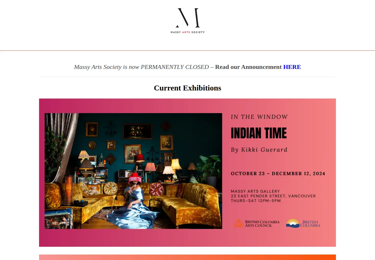 Screenshot of massyarts.com