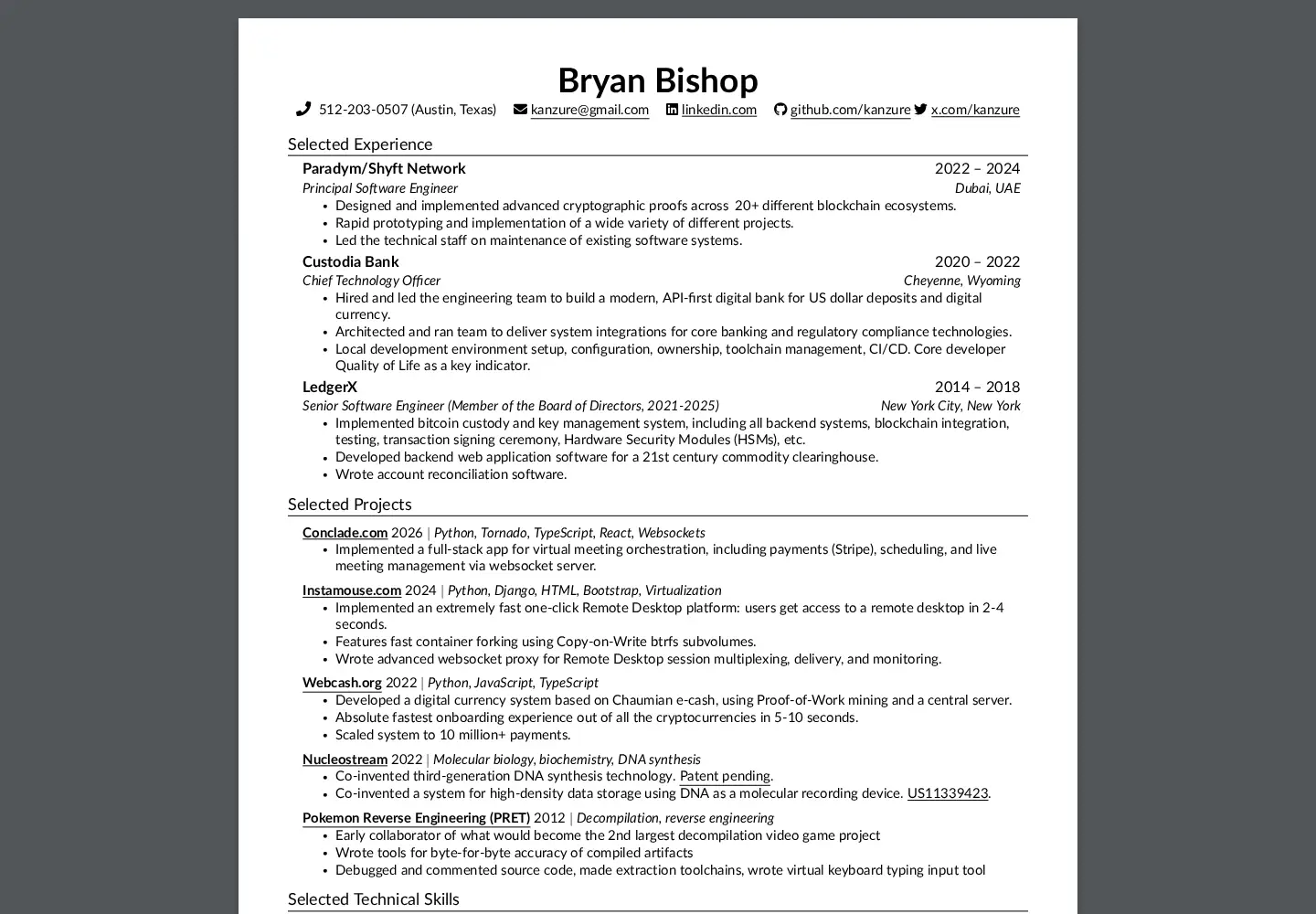 Screenshot of heybryan.org