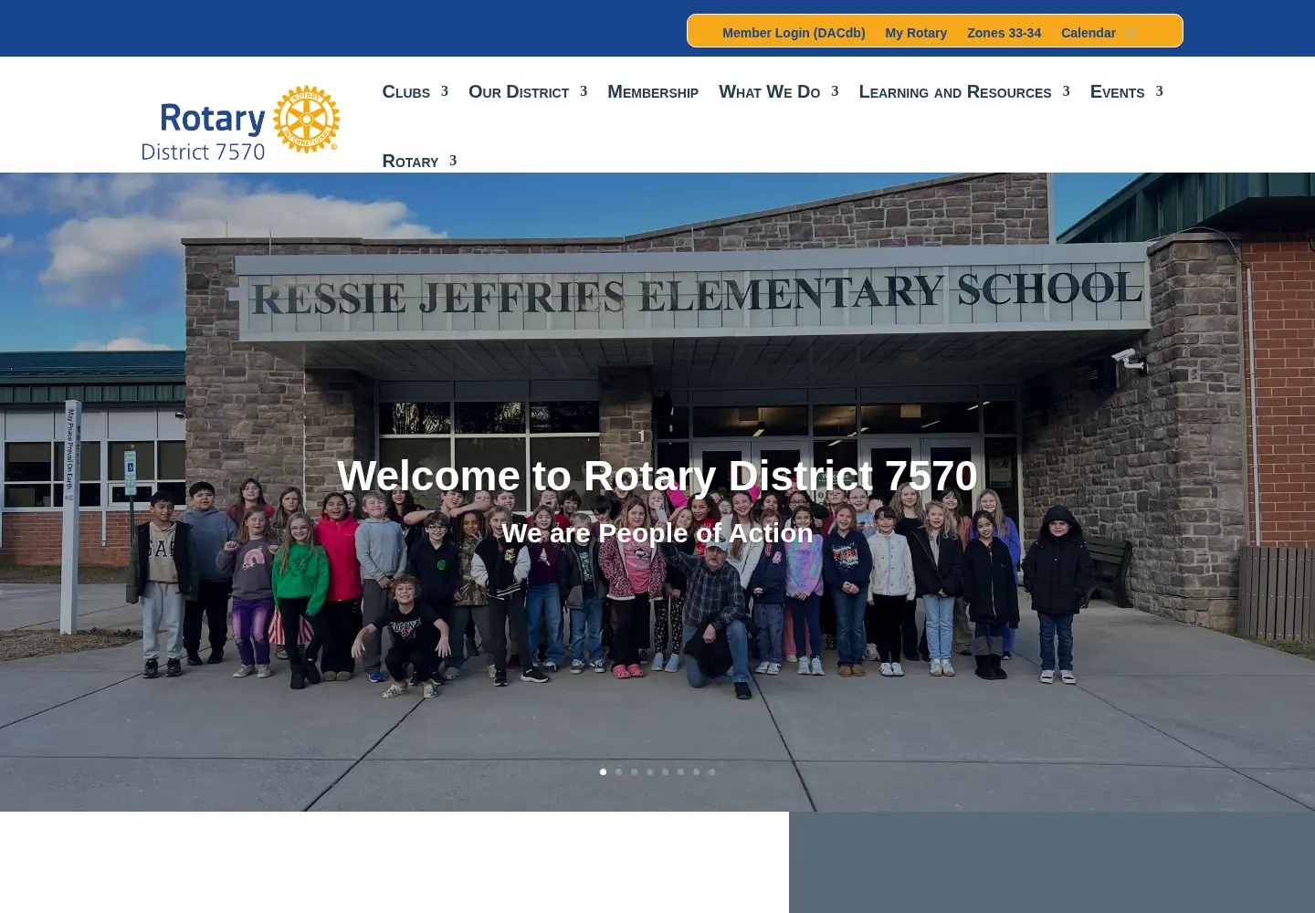 Screenshot of rotary7570.org