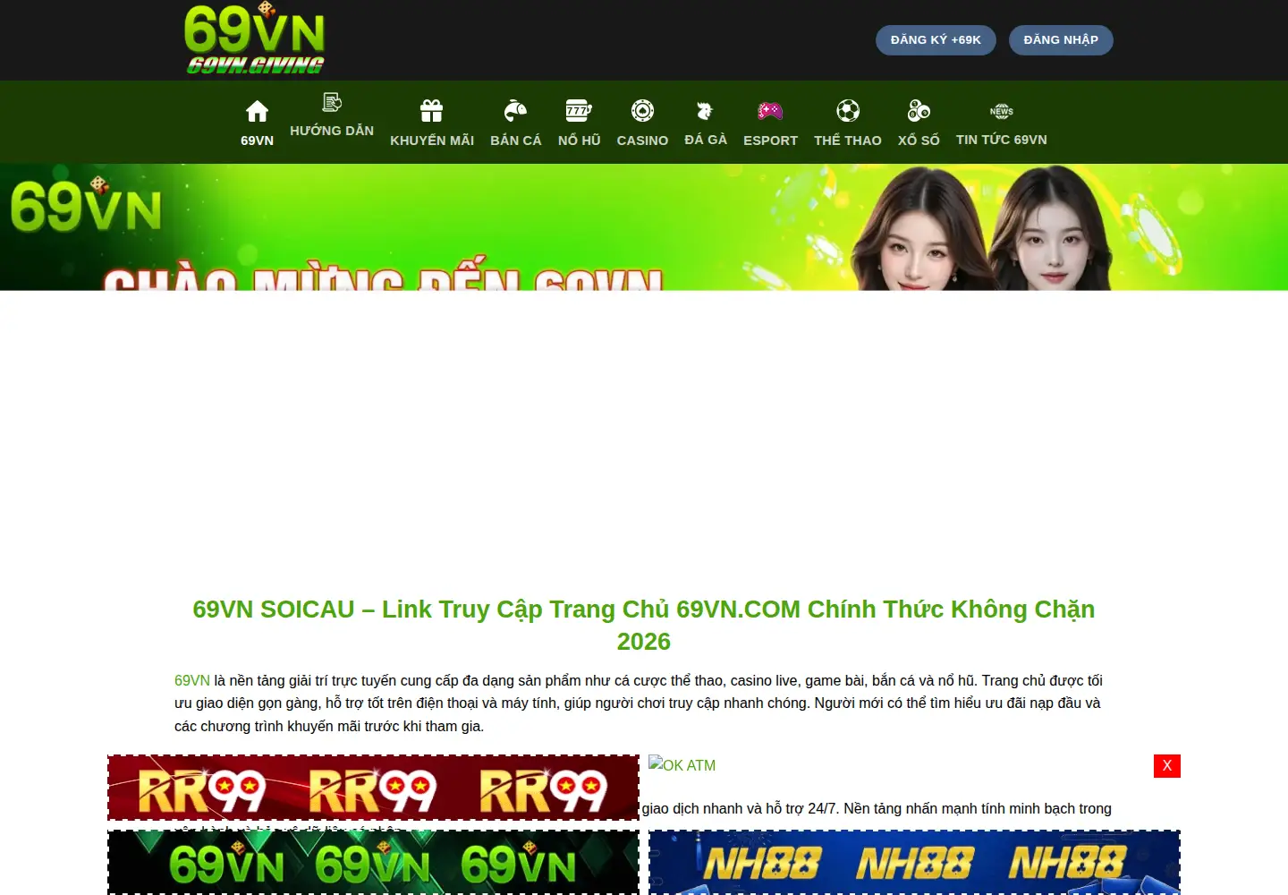 Screenshot of 69vn.buzz