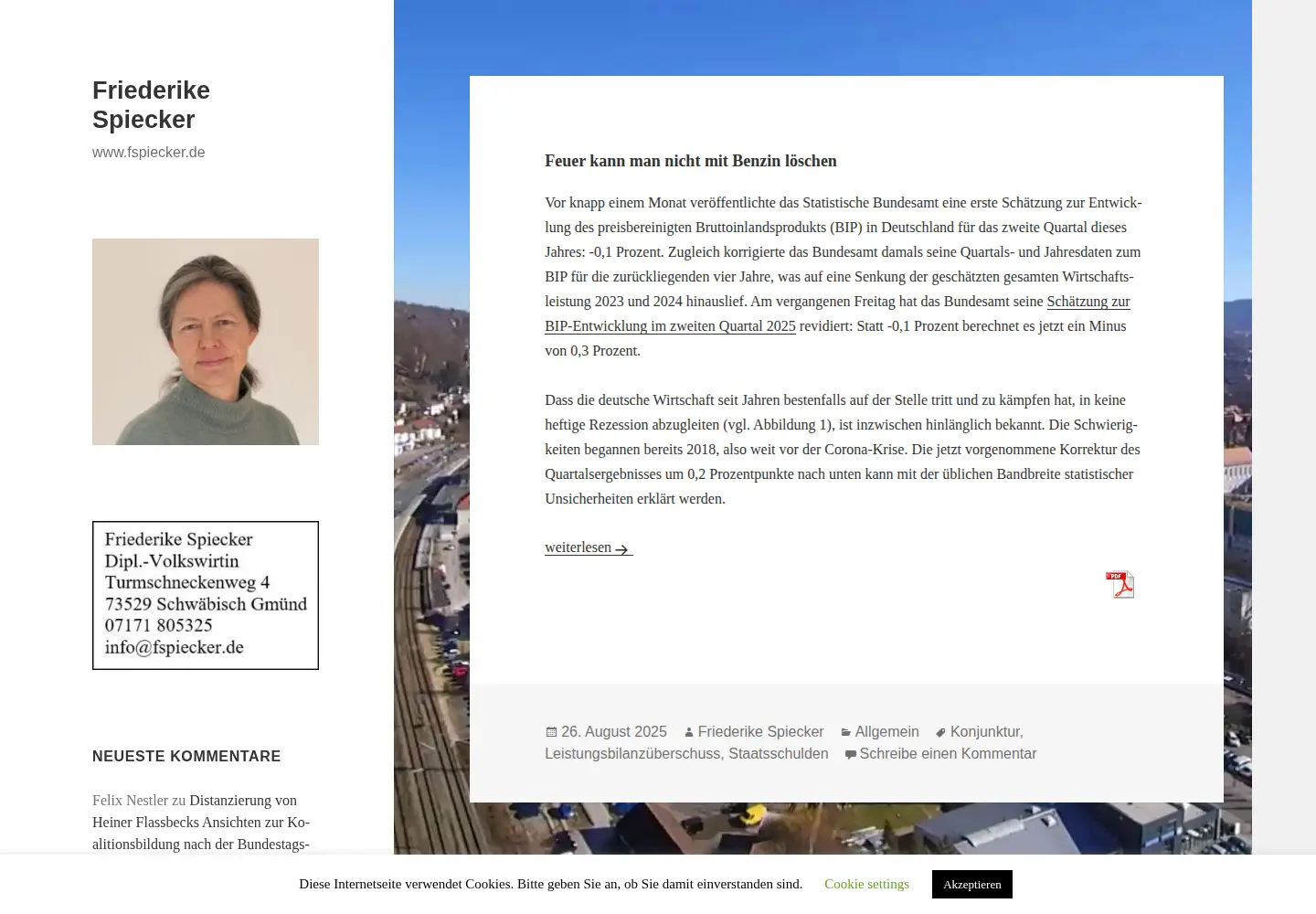 Screenshot of fspiecker.de
